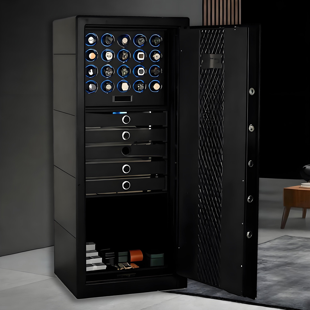 FBM20S5YL premium PU leather watch safe